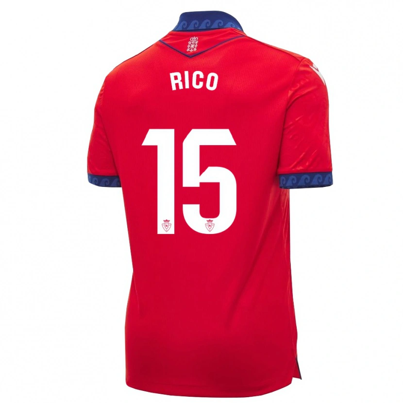 Danxen Dames Diego Rico #15 Rood Marineblauw Wit Thuisshirt Thuistenue 2026/27 T-Shirt België