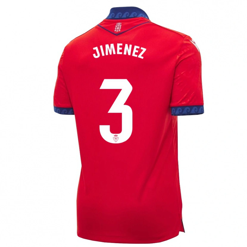 Danxen Dames Álex Jimenez #3 Rood Marineblauw Wit Thuisshirt Thuistenue 2026/27 T-Shirt België