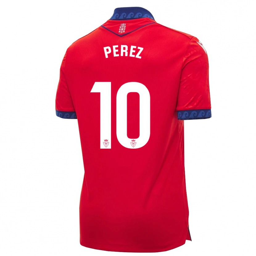 Danxen Dames Bruno Pérez #10 Rood Marineblauw Wit Thuisshirt Thuistenue 2026/27 T-Shirt België
