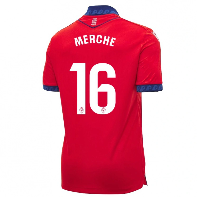 Danxen Dames Merche Izal García #16 Rood Marineblauw Wit Thuisshirt Thuistenue 2026/27 T-Shirt België