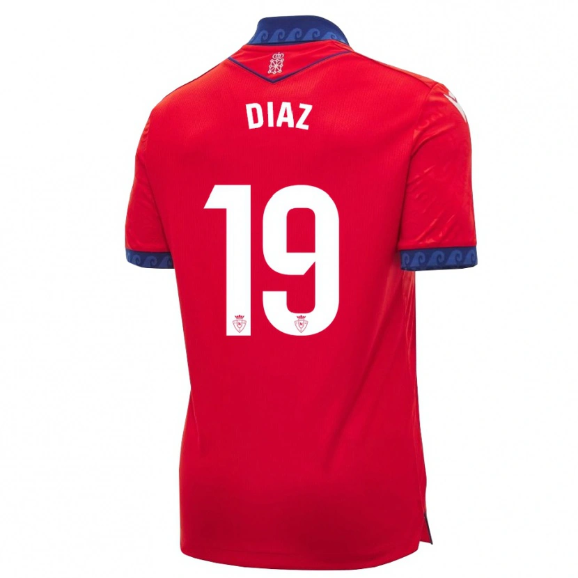 Danxen Dames Lucas Diaz #19 Rood Marineblauw Wit Thuisshirt Thuistenue 2026/27 T-Shirt België