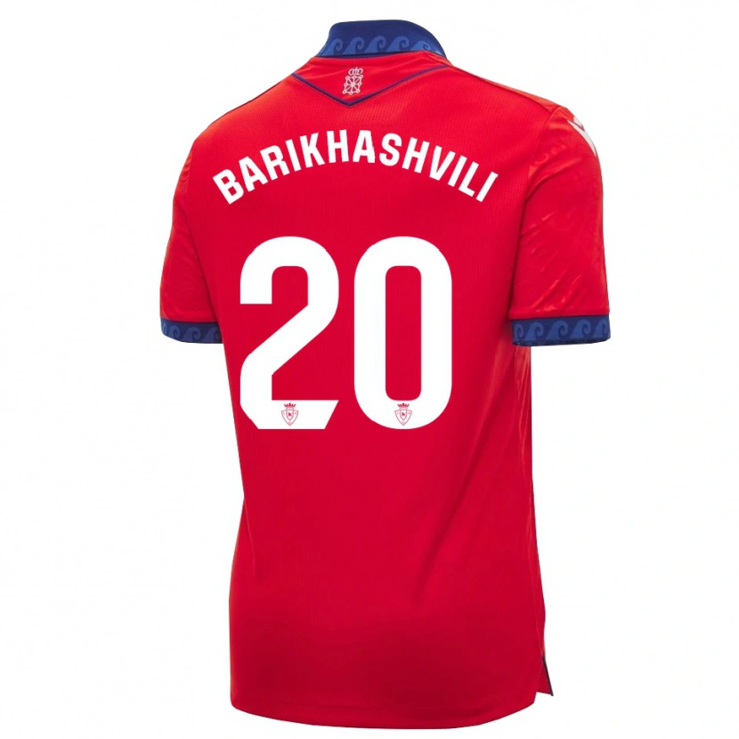 Danxen Dames Nika Barikhashvili #20 Rood Marineblauw Wit Thuisshirt Thuistenue 2026/27 T-Shirt België