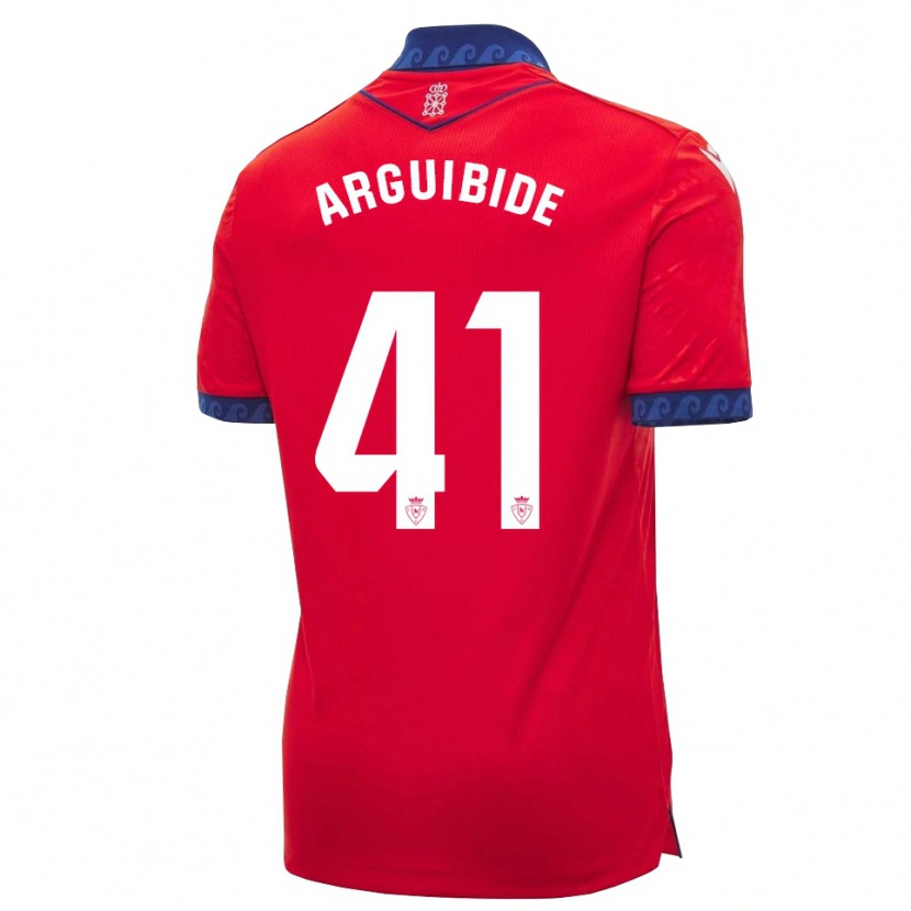 Danxen Dames Iñigo Arguibide #41 Rood Marineblauw Wit Thuisshirt Thuistenue 2026/27 T-Shirt België