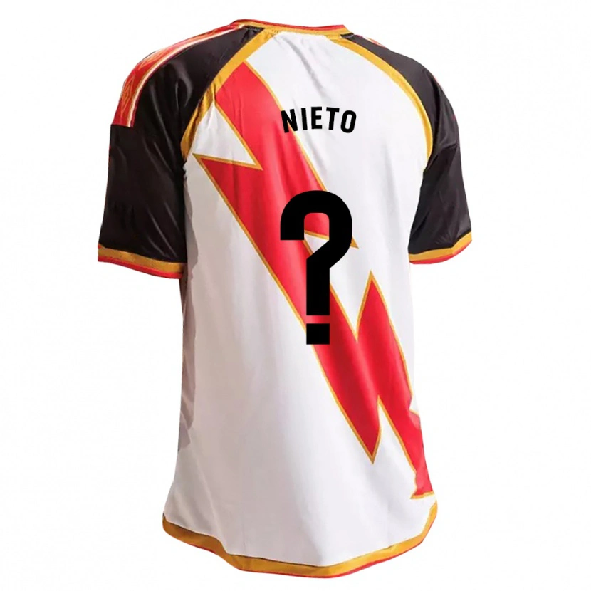 Danxen Dames Diego Nieto #0 Zwart Rood Wit Goud Thuisshirt Thuistenue 2026/27 T-Shirt België