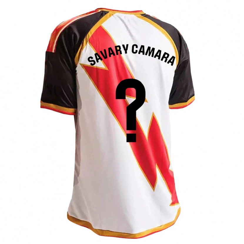 Danxen Dames Isaac Savary Camara #0 Zwart Rood Wit Goud Thuisshirt Thuistenue 2026/27 T-Shirt België