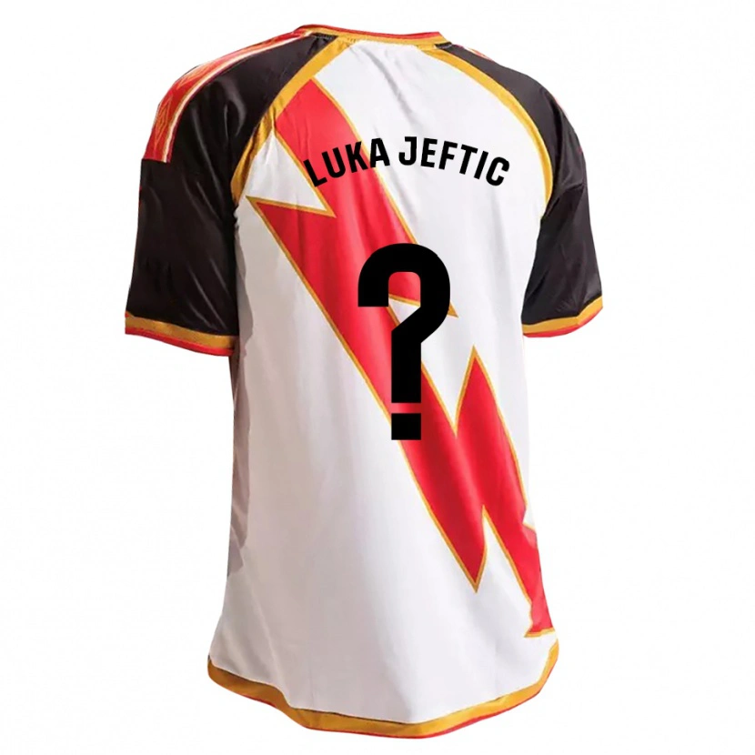 Danxen Dames Luka Jeftic #0 Zwart Rood Wit Goud Thuisshirt Thuistenue 2026/27 T-Shirt België