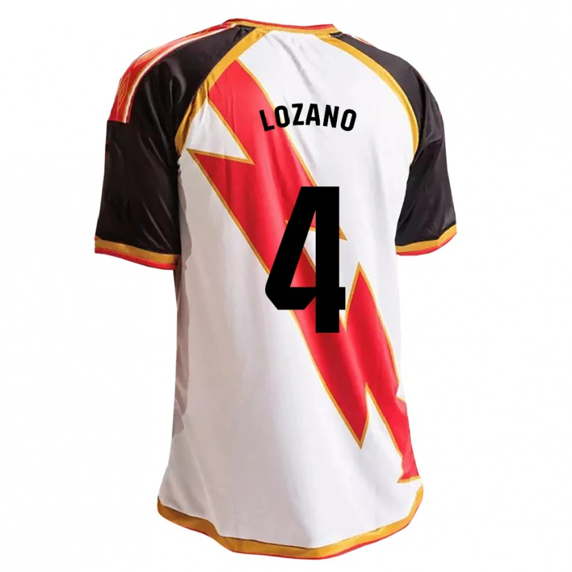 Danxen Dames Sergio Lozano #4 Zwart Rood Wit Goud Thuisshirt Thuistenue 2026/27 T-Shirt België