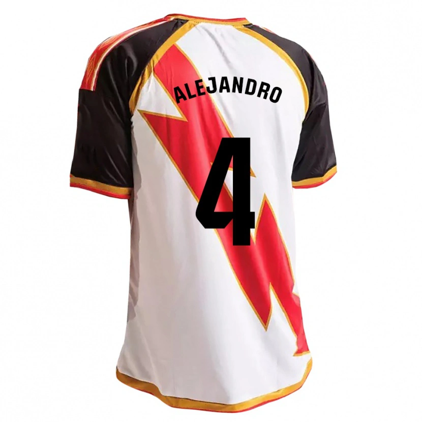 Danxen Dames Alejandro López #4 Zwart Rood Wit Goud Thuisshirt Thuistenue 2026/27 T-Shirt België