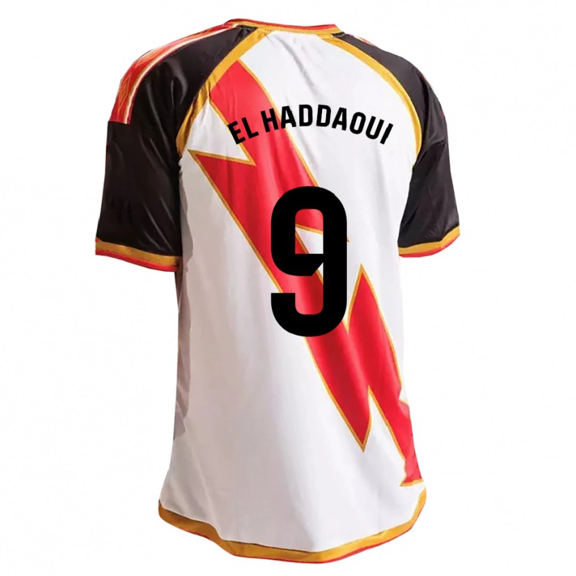 Danxen Dames Hamza El Haddaoui #9 Zwart Rood Wit Goud Thuisshirt Thuistenue 2026/27 T-Shirt België