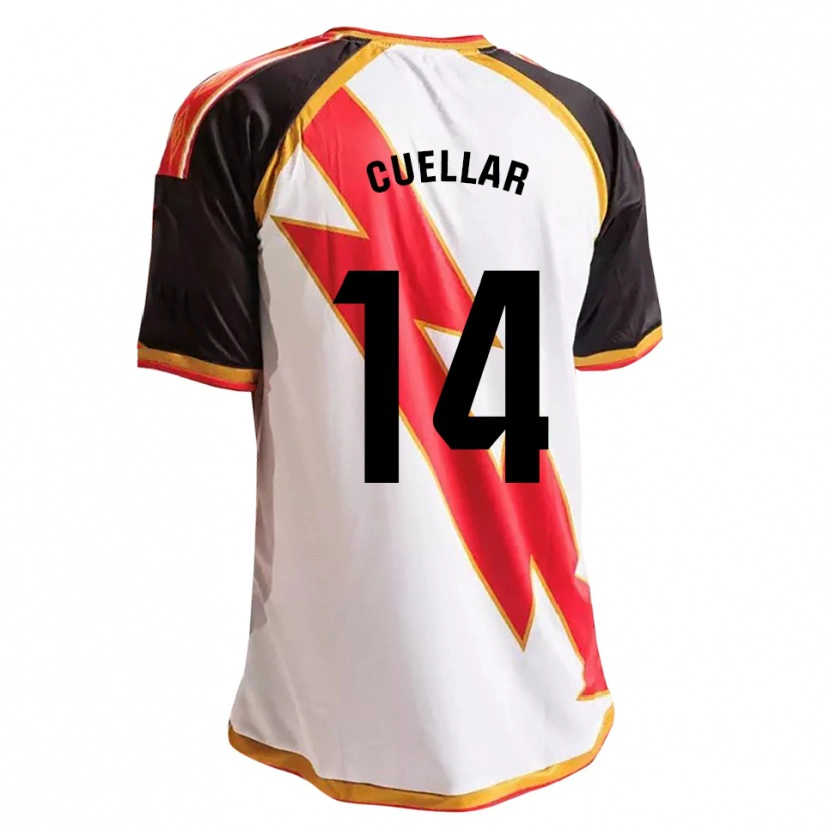 Danxen Dames Alberto Cuéllar #14 Zwart Rood Wit Goud Thuisshirt Thuistenue 2026/27 T-Shirt België