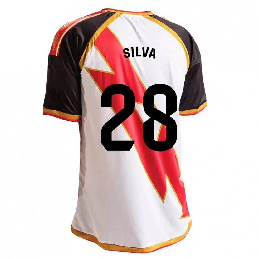 Danxen Dames Santiago Silva #28 Zwart Rood Wit Goud Thuisshirt Thuistenue 2026/27 T-Shirt België