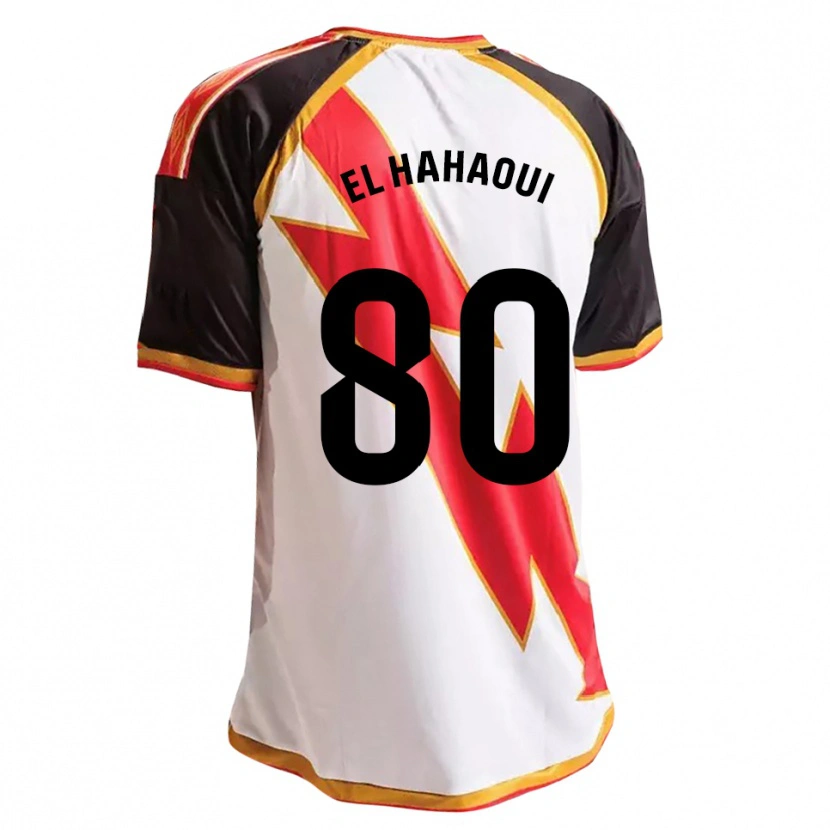 Danxen Dames Ayman El Hahaoui #80 Zwart Rood Wit Goud Thuisshirt Thuistenue 2026/27 T-Shirt België