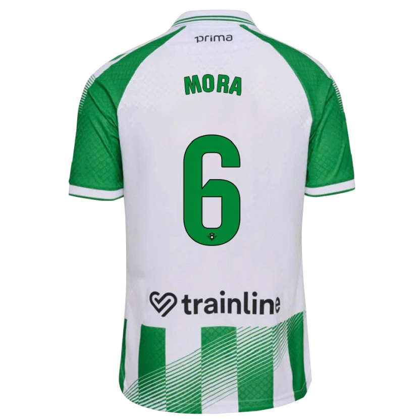 Danxen Dames Marcos Mora #6 Lichtgroen Zwart Wit Thuisshirt Thuistenue 2026/27 T-Shirt België