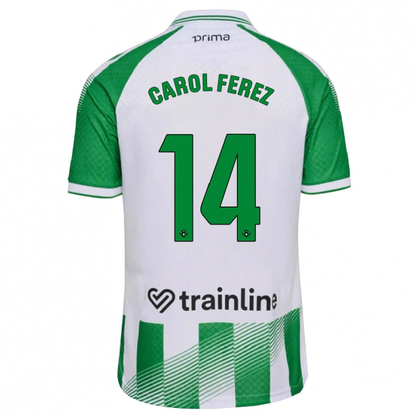 Danxen Dames Carolina Férez Méndez #14 Lichtgroen Zwart Wit Thuisshirt Thuistenue 2026/27 T-Shirt België