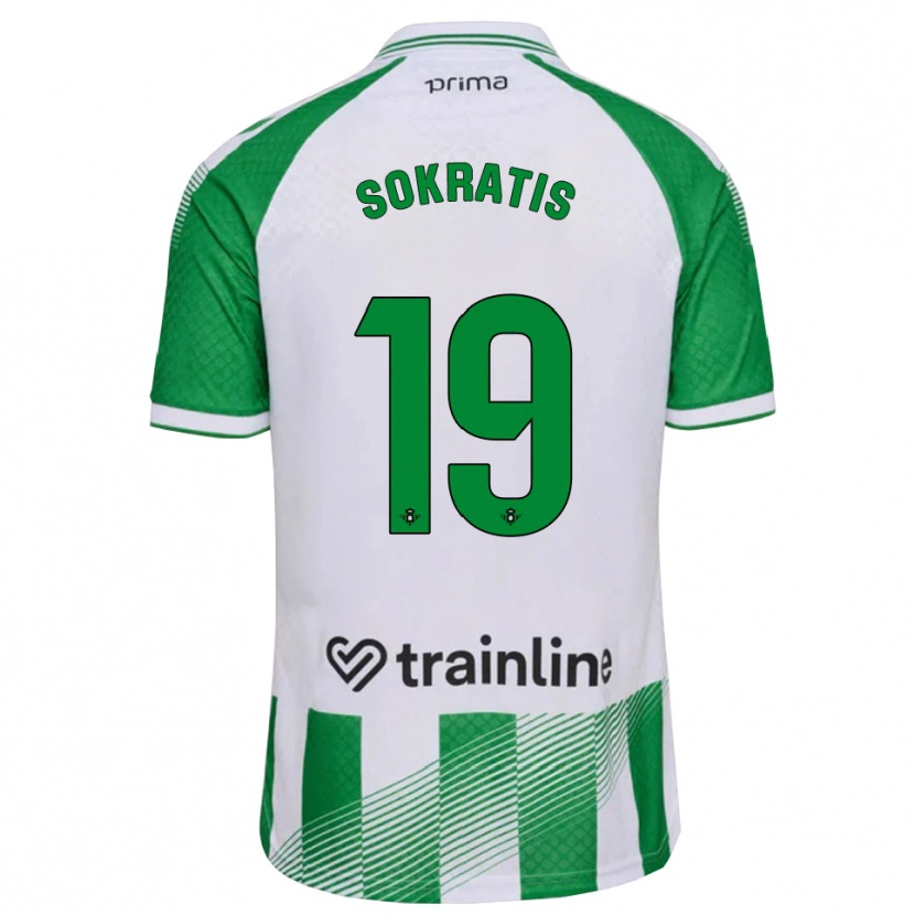 Danxen Dames Sokratis Papastathopoulos #19 Lichtgroen Zwart Wit Thuisshirt Thuistenue 2026/27 T-Shirt België