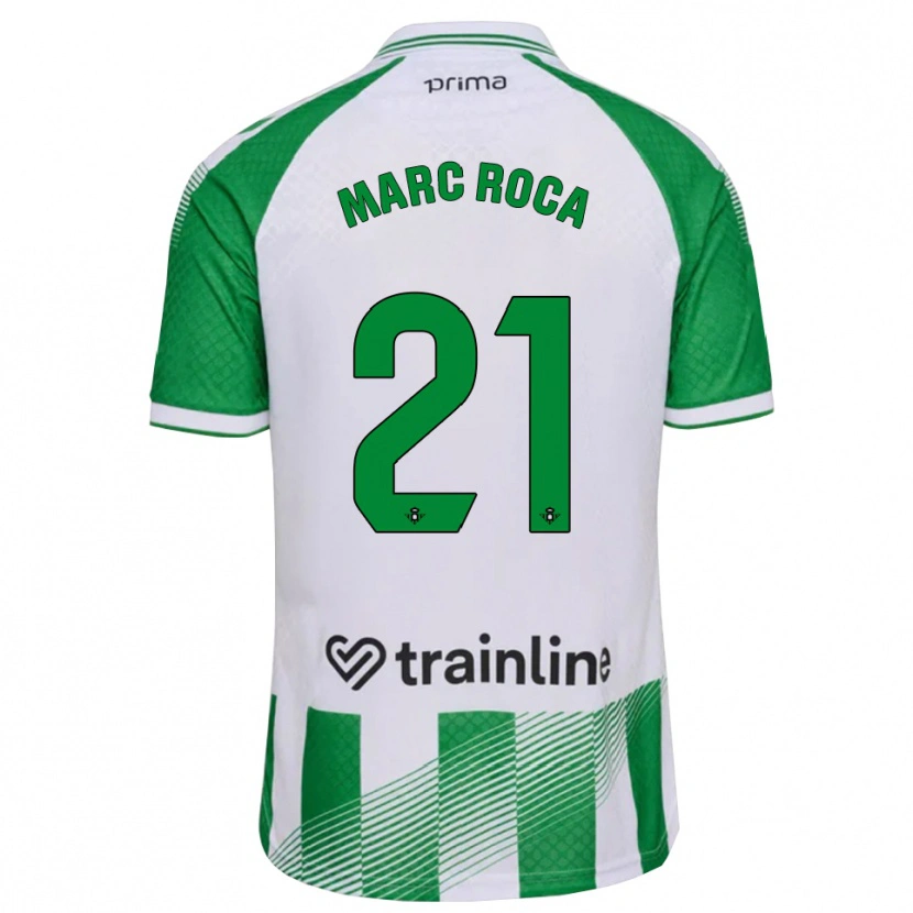 Danxen Dames Marc Roca #21 Lichtgroen Zwart Wit Thuisshirt Thuistenue 2026/27 T-Shirt België