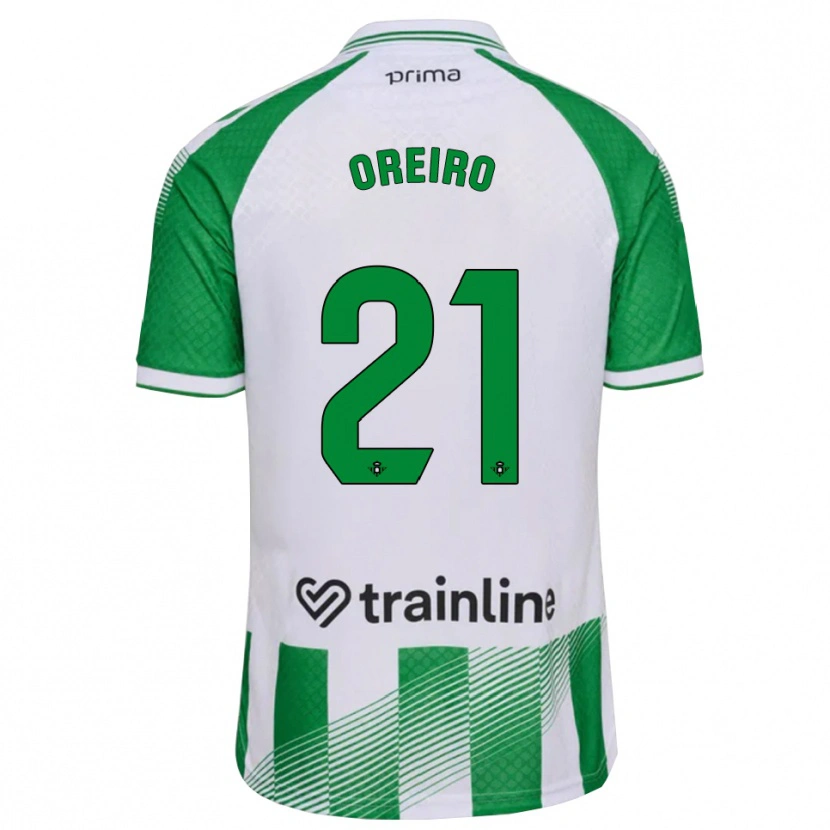 Danxen Dames Jorge Oreiro #21 Lichtgroen Zwart Wit Thuisshirt Thuistenue 2026/27 T-Shirt België