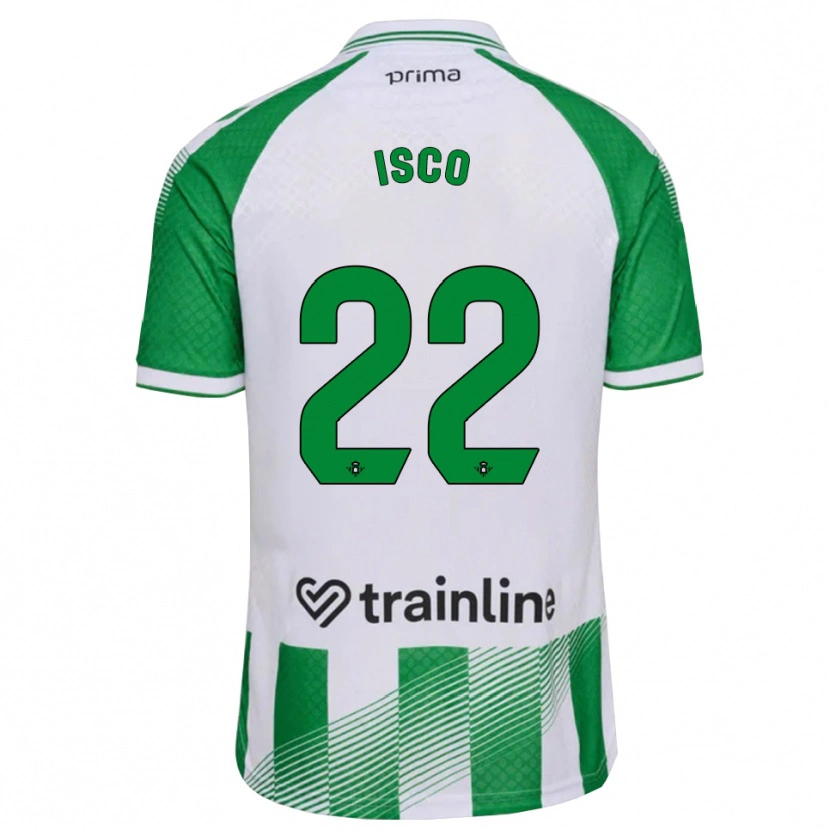 Danxen Dames Isco #22 Lichtgroen Zwart Wit Thuisshirt Thuistenue 2026/27 T-Shirt België