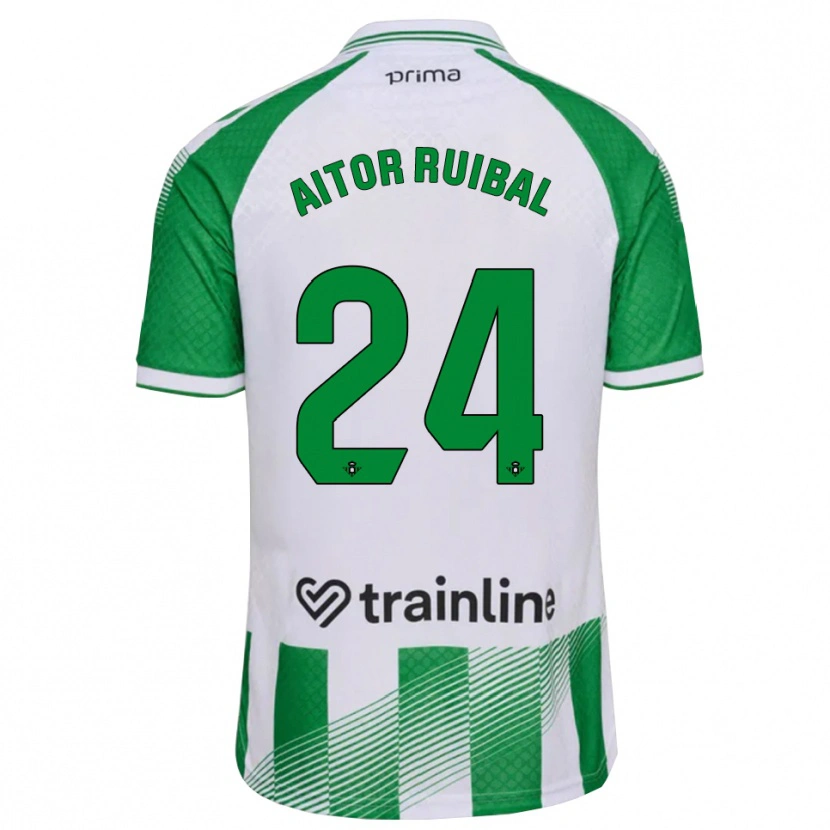 Danxen Dames Aitor Ruibal #24 Lichtgroen Zwart Wit Thuisshirt Thuistenue 2026/27 T-Shirt België
