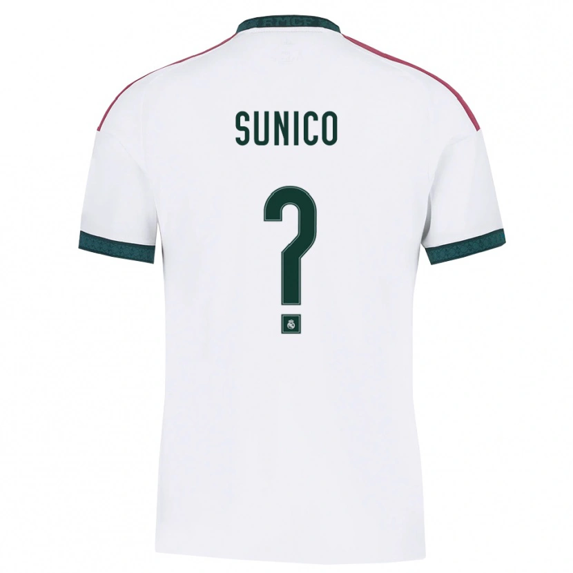 Danxen Dames Guillermo Sunico #0 Donkergroen Wit Rood Thuisshirt Thuistenue 2026/27 T-Shirt België