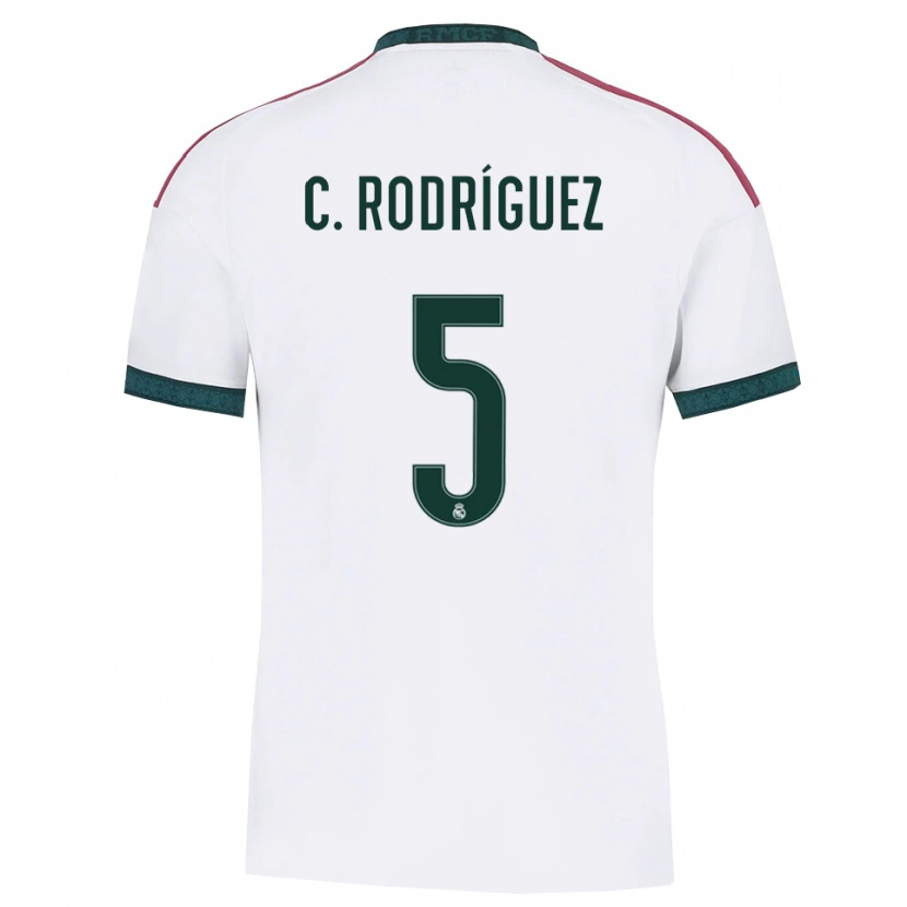 Danxen Dames Carlos Rodríguez #5 Donkergroen Wit Rood Thuisshirt Thuistenue 2026/27 T-Shirt België