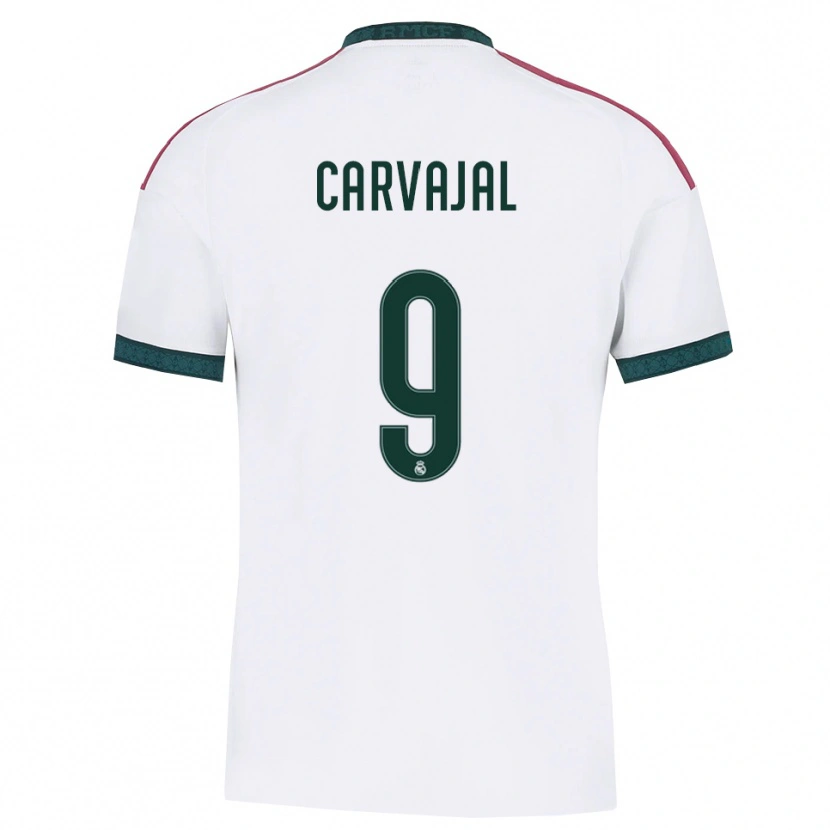 Danxen Dames Ángel Carvajal #9 Donkergroen Wit Rood Thuisshirt Thuistenue 2026/27 T-Shirt België