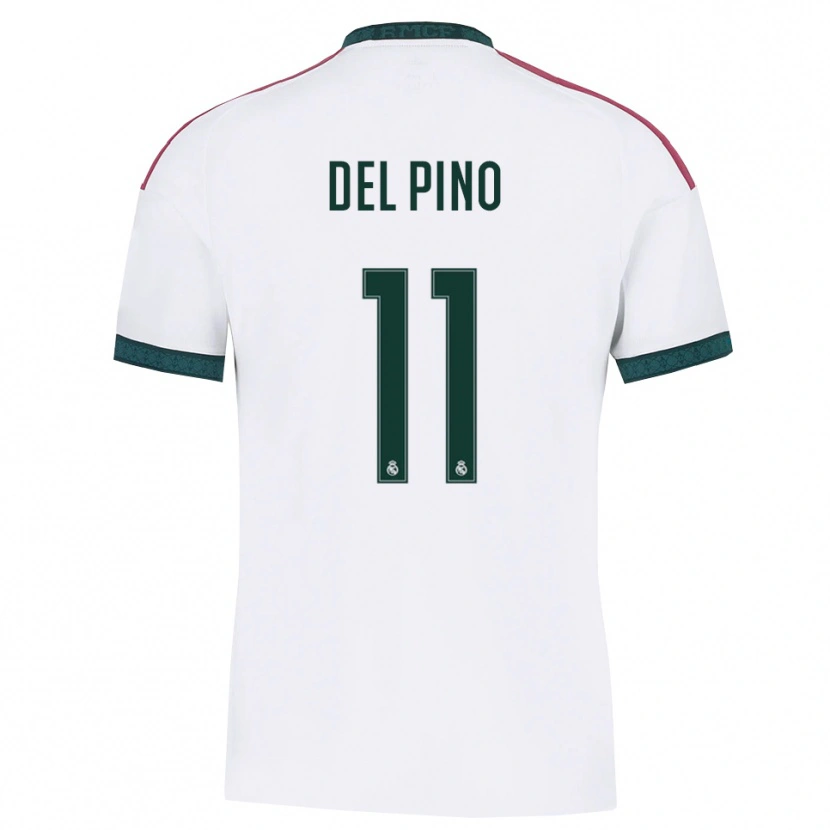Danxen Dames Santiago Del Pino #11 Donkergroen Wit Rood Thuisshirt Thuistenue 2026/27 T-Shirt België