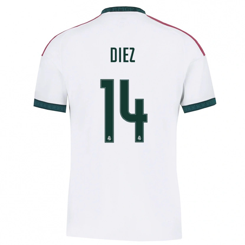 Danxen Dames Carlos Diez #14 Donkergroen Wit Rood Thuisshirt Thuistenue 2026/27 T-Shirt België