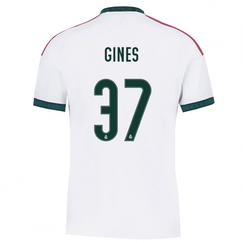 Danxen Dames Álvaro Ginés #37 Donkergroen Wit Rood Thuisshirt Thuistenue 2026/27 T-Shirt België