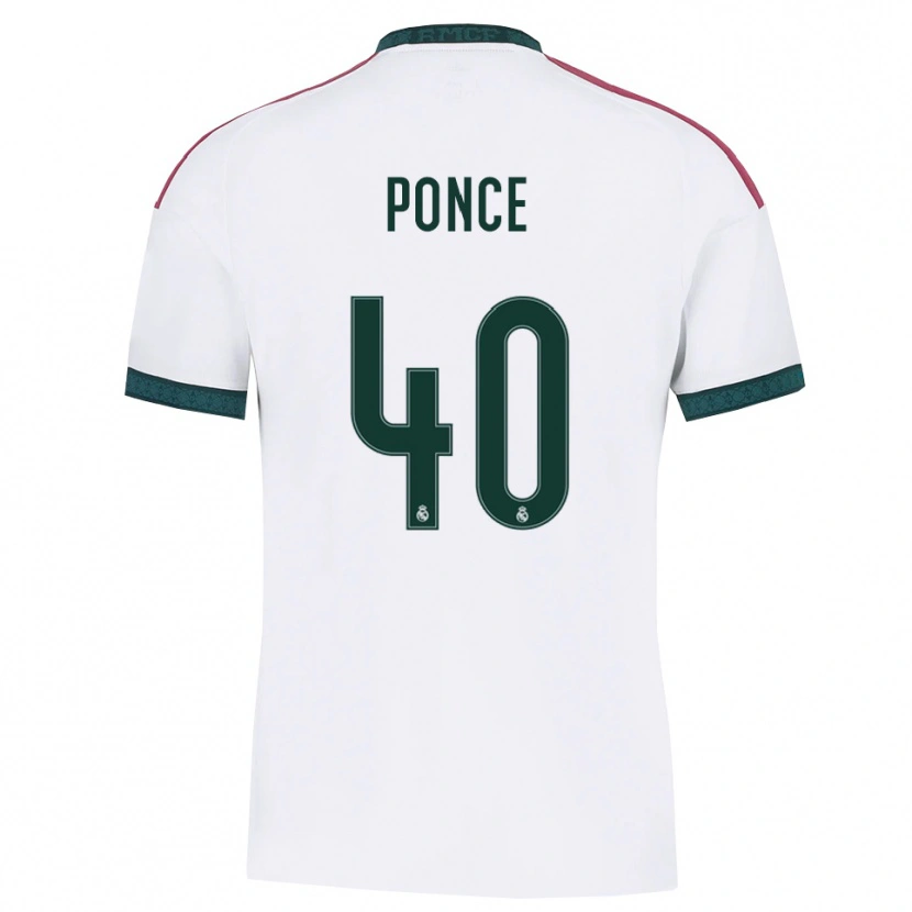Danxen Dames Guille Ponce #40 Donkergroen Wit Rood Thuisshirt Thuistenue 2026/27 T-Shirt België
