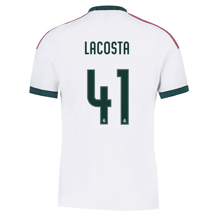 Danxen Dames Diego Lacosta #41 Donkergroen Wit Rood Thuisshirt Thuistenue 2026/27 T-Shirt België