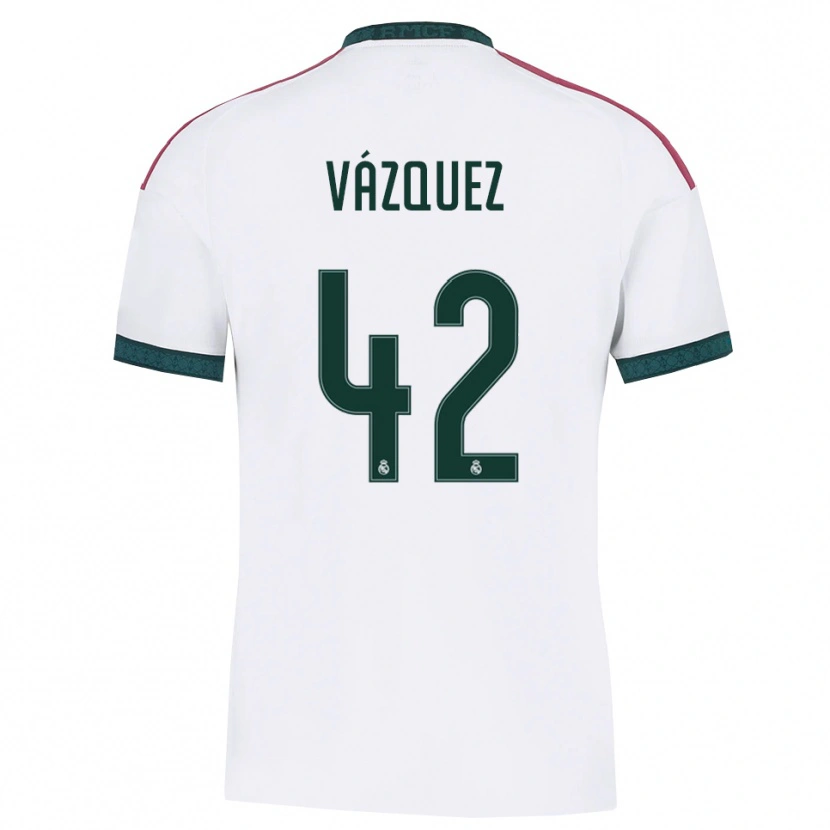 Danxen Dames Erik Vázquez #42 Donkergroen Wit Rood Thuisshirt Thuistenue 2026/27 T-Shirt België