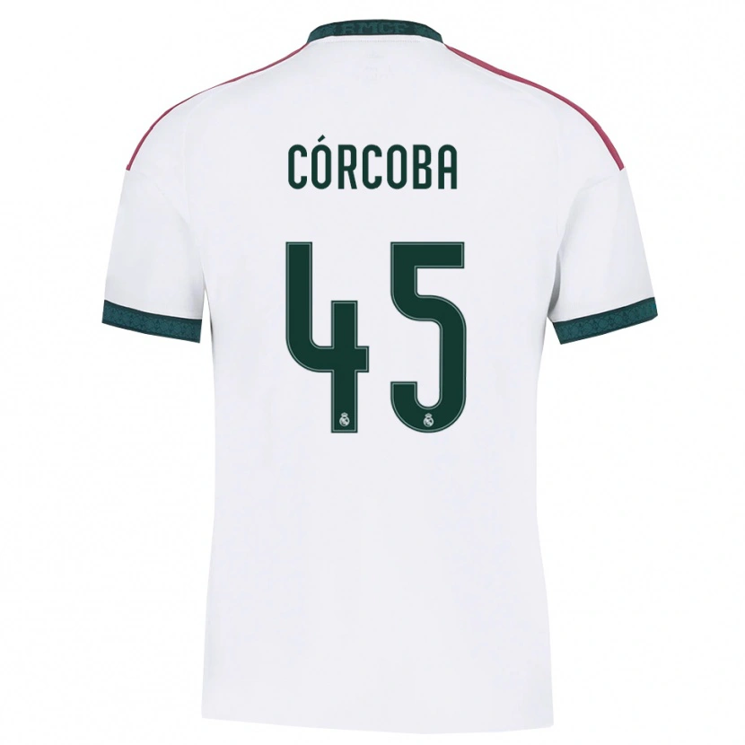 Danxen Dames Andrés Córcoba #45 Donkergroen Wit Rood Thuisshirt Thuistenue 2026/27 T-Shirt België