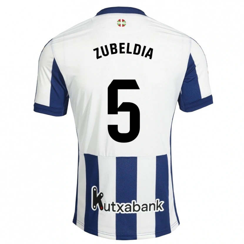 Danxen Dames Igor Zubeldia #5 Marineblauw Wit Goudenrood Thuisshirt Thuistenue 2026/27 T-Shirt België