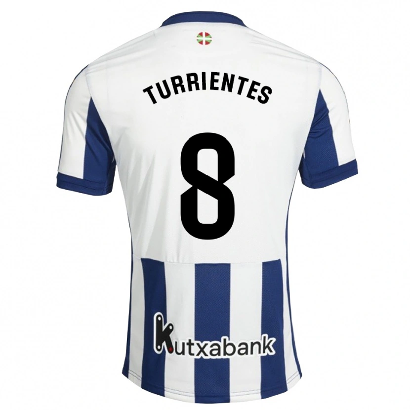 Danxen Dames Beñat Turrientes #8 Marineblauw Wit Goudenrood Thuisshirt Thuistenue 2026/27 T-Shirt België