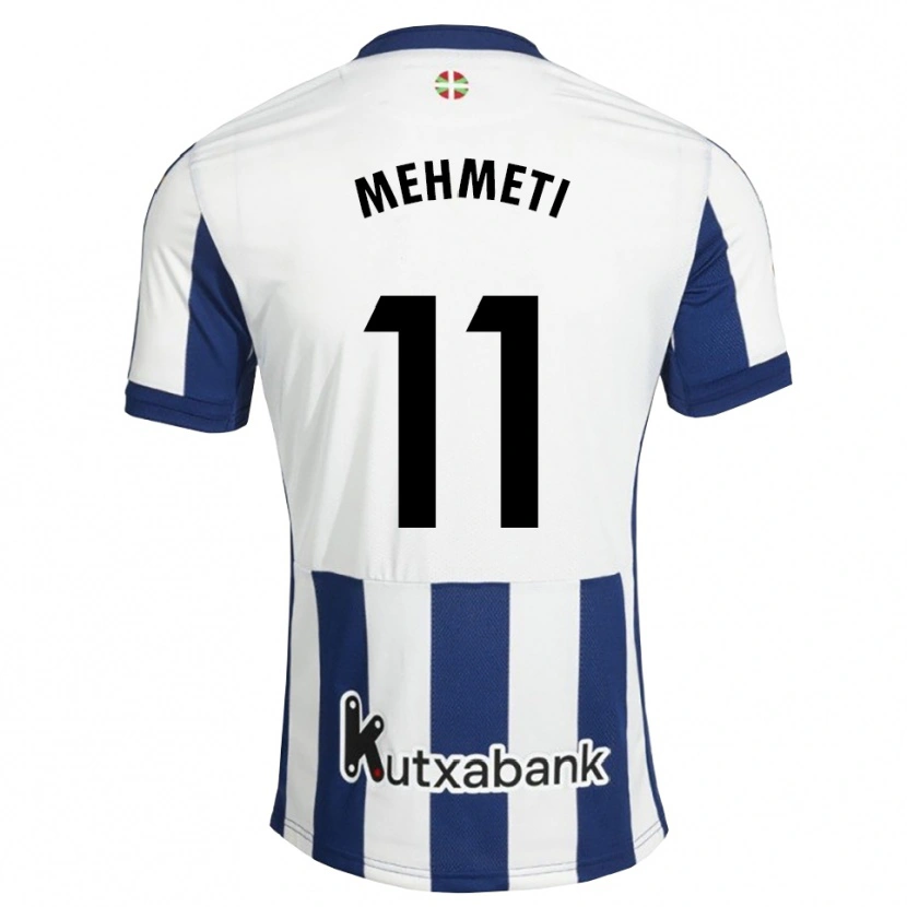 Danxen Dames Dion Mehmeti #11 Marineblauw Wit Goudenrood Thuisshirt Thuistenue 2026/27 T-Shirt België