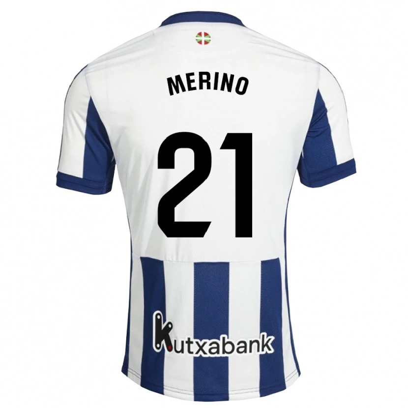 Danxen Dames Jon Merino #21 Marineblauw Wit Goudenrood Thuisshirt Thuistenue 2026/27 T-Shirt België