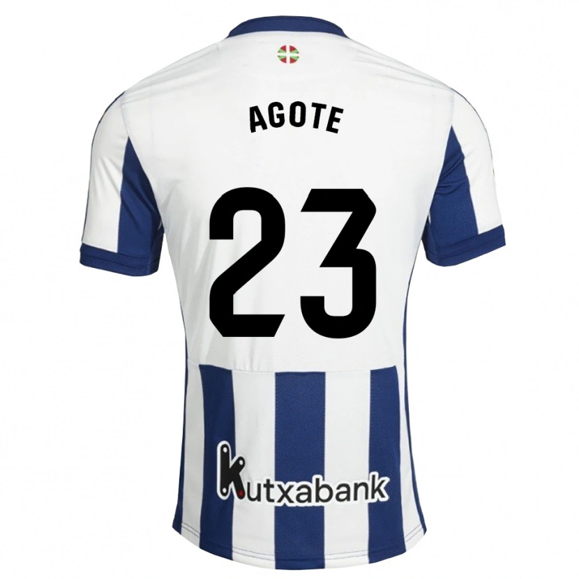 Danxen Dames Unax Agote #23 Marineblauw Wit Goudenrood Thuisshirt Thuistenue 2026/27 T-Shirt België