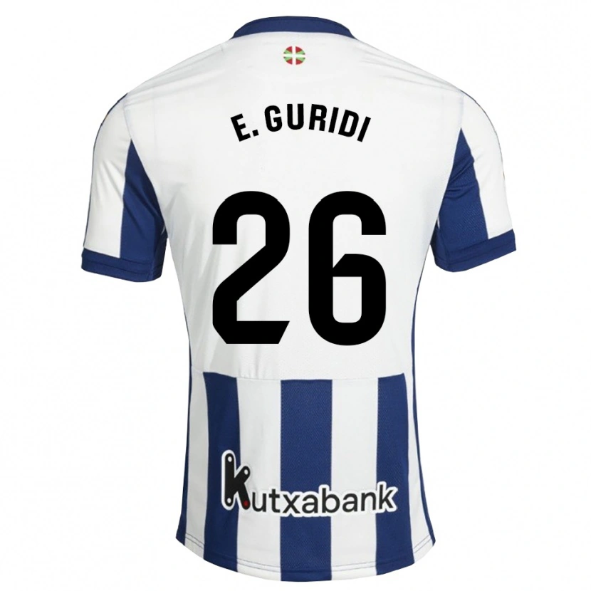 Danxen Dames Elene Guridi Mesonero #26 Marineblauw Wit Goudenrood Thuisshirt Thuistenue 2026/27 T-Shirt België