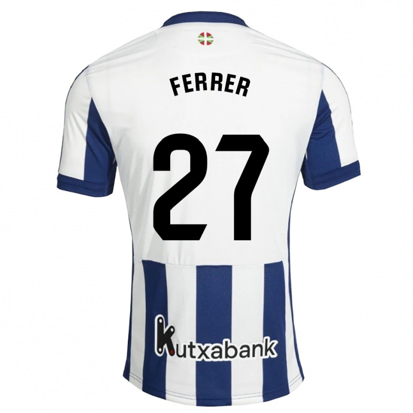 Danxen Dames Iker Ferrer #27 Marineblauw Wit Goudenrood Thuisshirt Thuistenue 2026/27 T-Shirt België