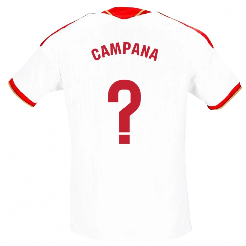 Danxen Dames Massimo Campana #0 Wit Rood Thuisshirt Thuistenue 2026/27 T-Shirt België