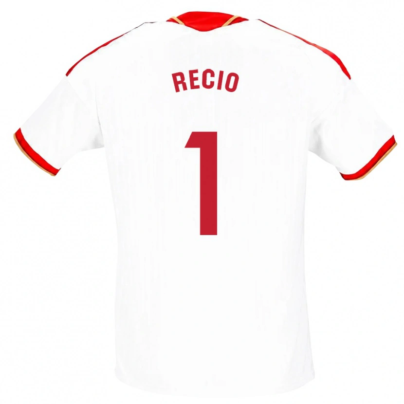 Danxen Dames Sergio Recio #1 Wit Rood Thuisshirt Thuistenue 2026/27 T-Shirt België