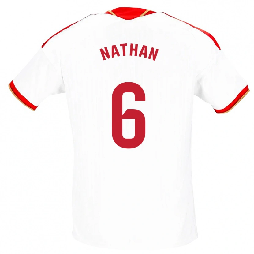 Danxen Dames Nathan Sánchez #6 Wit Rood Thuisshirt Thuistenue 2026/27 T-Shirt België