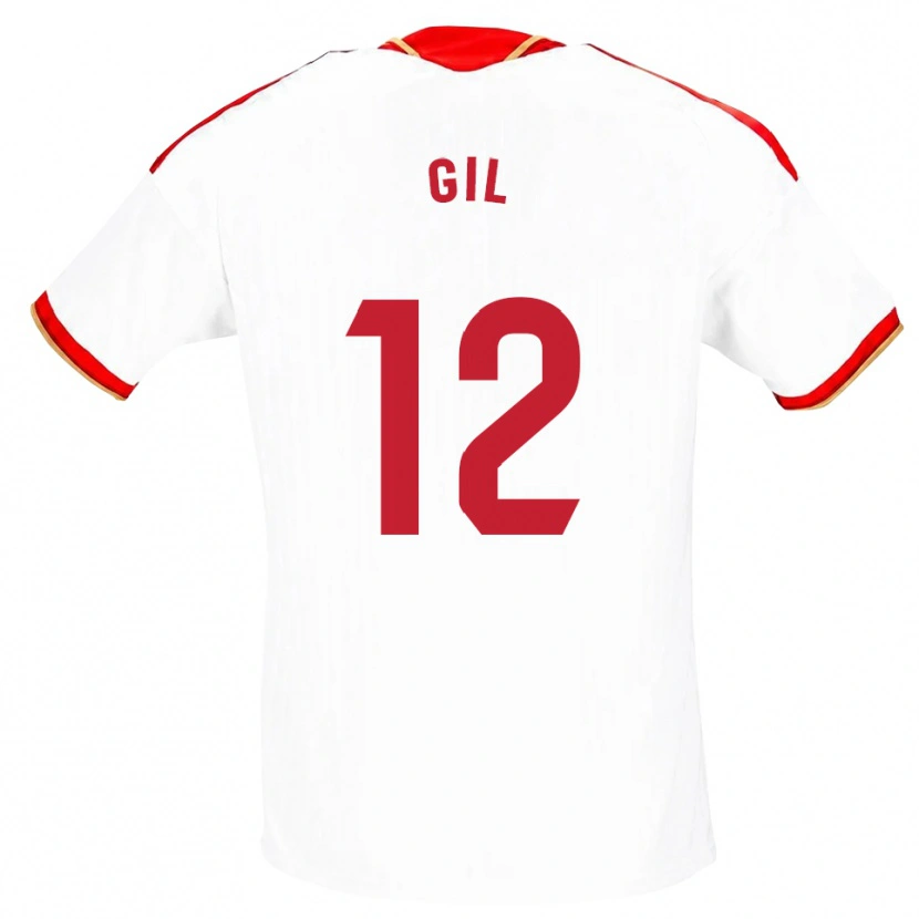 Danxen Dames Dani Gil #12 Wit Rood Thuisshirt Thuistenue 2026/27 T-Shirt België