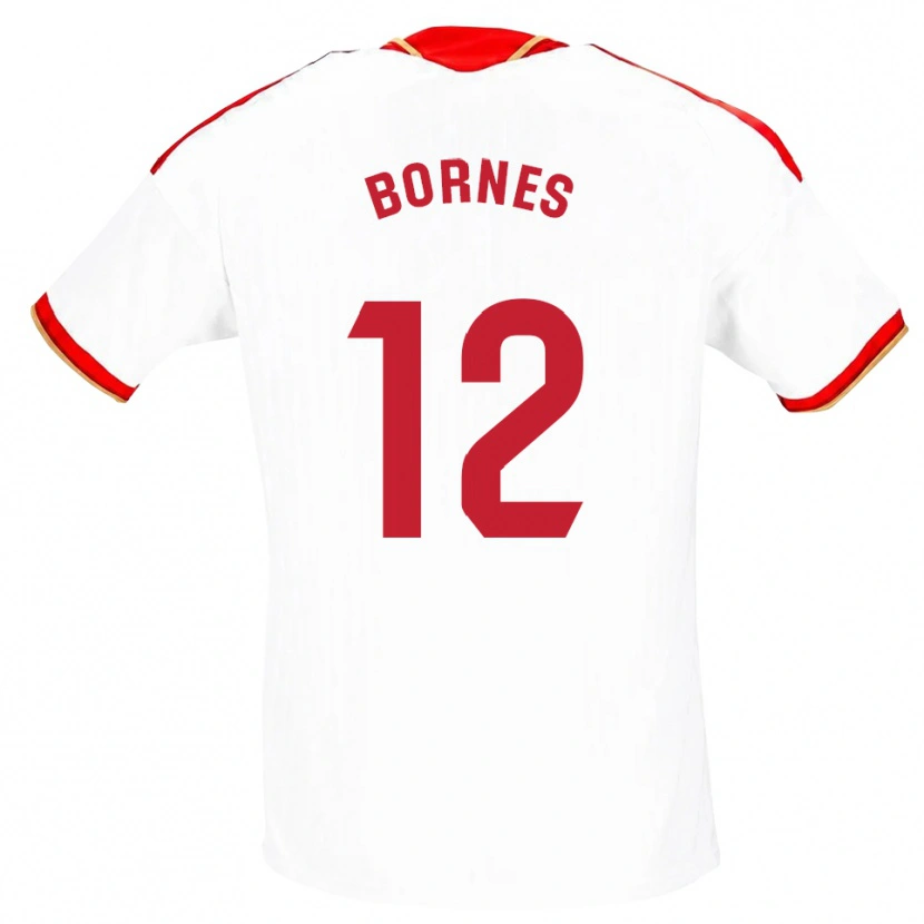 Danxen Dames Pedro Bornes #12 Wit Rood Thuisshirt Thuistenue 2026/27 T-Shirt België