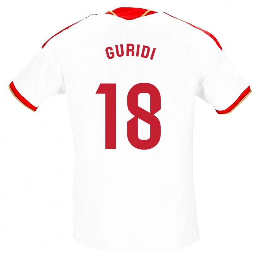 Danxen Dames Jon Guridi #18 Wit Rood Thuisshirt Thuistenue 2026/27 T-Shirt België