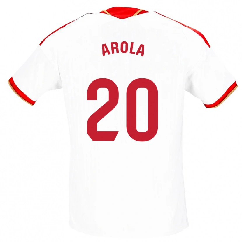 Danxen Dames Arola Aparicio Gili #20 Wit Rood Thuisshirt Thuistenue 2026/27 T-Shirt België
