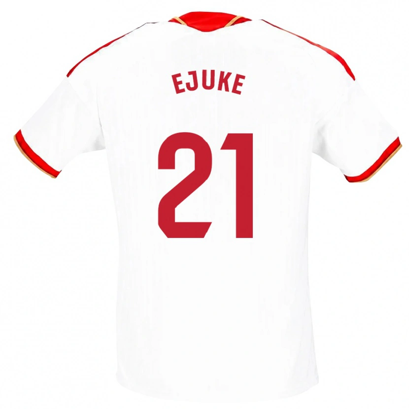 Danxen Dames Chidera Ejuke #21 Wit Rood Thuisshirt Thuistenue 2026/27 T-Shirt België