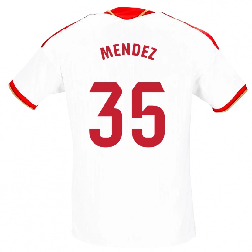 Danxen Dames Tomás Méndez #35 Wit Rood Thuisshirt Thuistenue 2026/27 T-Shirt België