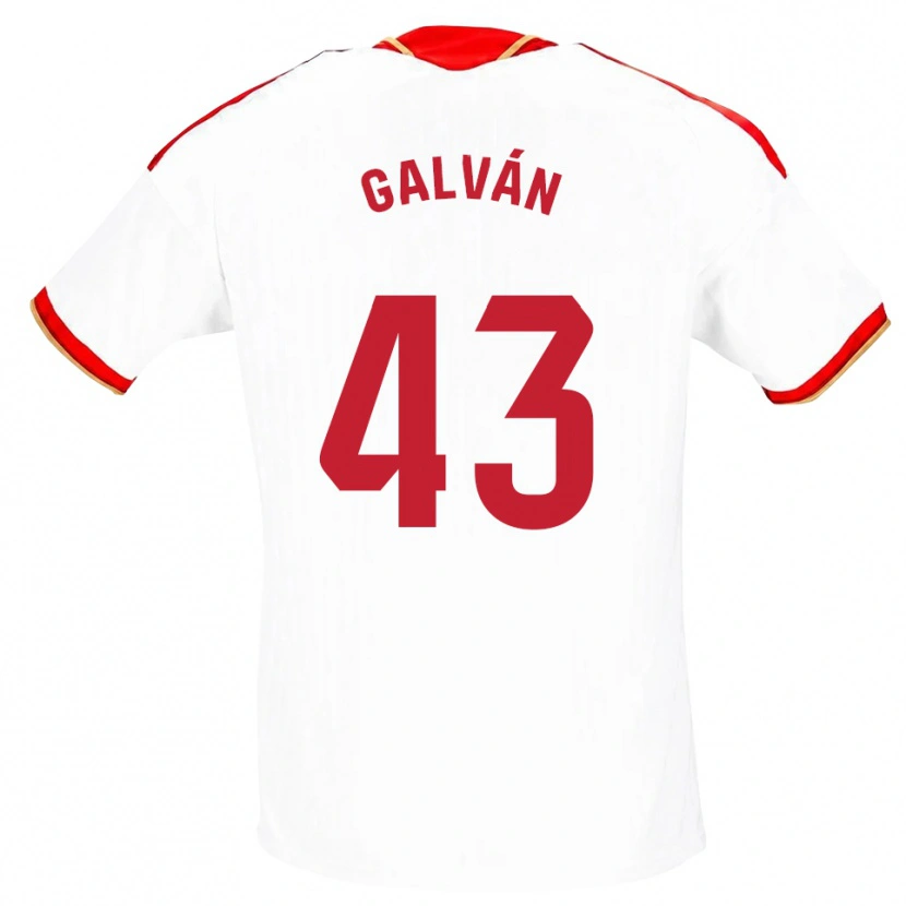 Danxen Dames Arnaudis Galván #43 Wit Rood Thuisshirt Thuistenue 2026/27 T-Shirt België